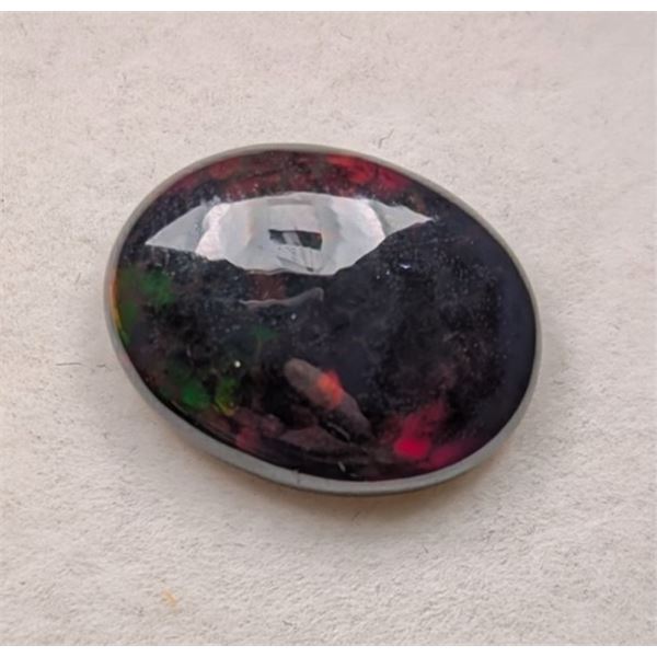 3.78 CT CERTIFIED BLACK OPAL GEMSTONE ($2,362 APPRAISAL): *APPRAISAL NOT GUARANTEED*