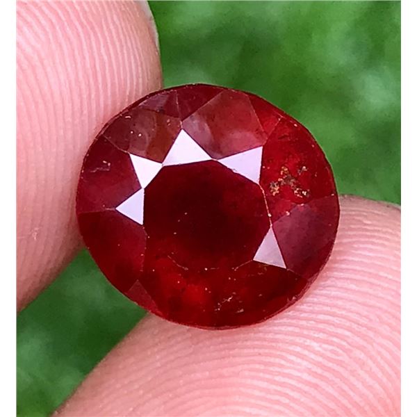 7.32 CT CERTIFIED HESSONITE GARNET GEMSTONE ($1,830 APPRAISAL): * APPRAISAL NOT GUARANTEED*