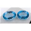 Image 1 : 41.26 CT CERTIFIED ROYAL BLUE TOPAZ GEMSTONE PAIR ($8,160 APPRAISAL): *APPRAISAL NOT GUARANTEED*