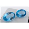 Image 2 : 41.26 CT CERTIFIED ROYAL BLUE TOPAZ GEMSTONE PAIR ($8,160 APPRAISAL): *APPRAISAL NOT GUARANTEED*