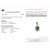 Image 3 : 1.2 CT CERTIFIED SILVER EMERALD GEMSTONE PENDANT ($836 APPRAISAL): *APPRAISAL NOT GUARANTEED*