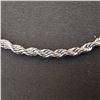 Image 2 : *NEW* .925 SILVER 3MM TWISTED ROPE BRACELET: 8.5" LONG