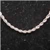 Image 2 : *NEW* .925 SILVER 3MM TWISTED ROPE NECKLACE: 22.5" LONG