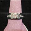 Image 2 : *NEW* .925 SILVER 1 CT MOISSANITE LAB DIAMOND MAN'S RING: RESIZEABLE