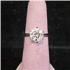 Image 2 : *NEW* .925 SILVER 3CT MOISSANITE LAB DIAMOND SOLITAIRE RING: RESIZEABLE