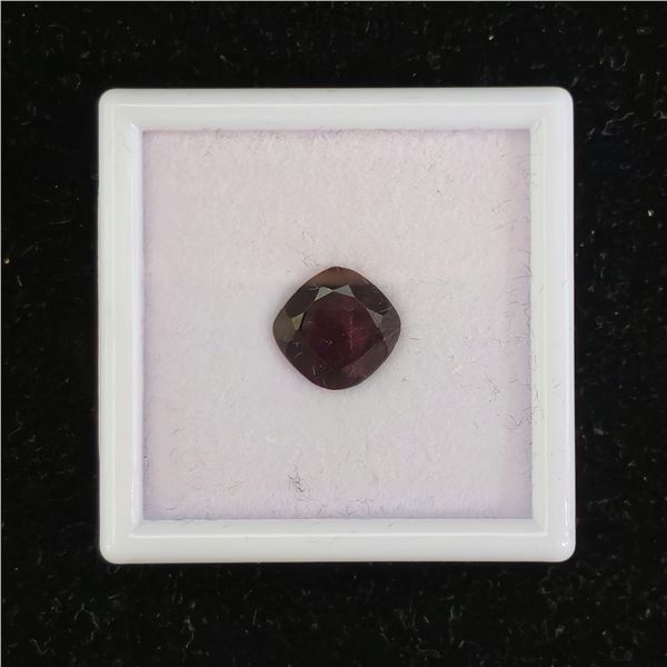 *NEW* 4.5CT UNTREATED NATURAL CUSHION CUT GARNET: 9.7MM X 9.7MM