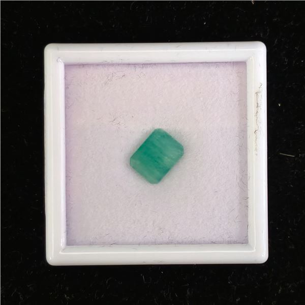 *NEW* 2.8CT UNTREATED EMERALD CUT NATURAL EMERALD: 6.9MM X 9.1MM