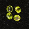 Image 1 : 4CTW ROUND CUT NATURAL UNHEATED APPLE GREEN PERIDOT GEMSTONES: 4PCS, 6MM