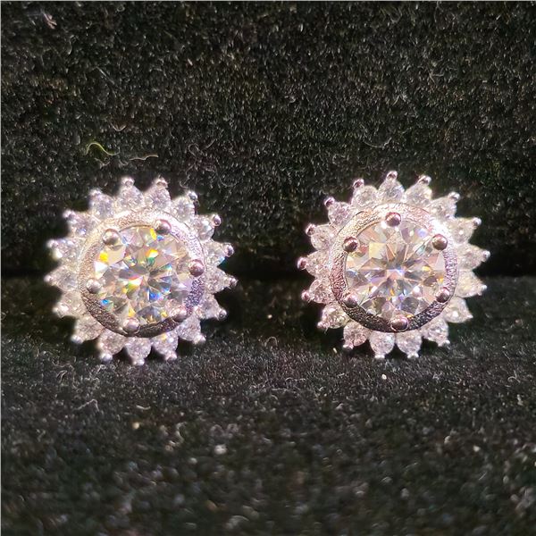 MOISSANITE LAB EARRINGS
