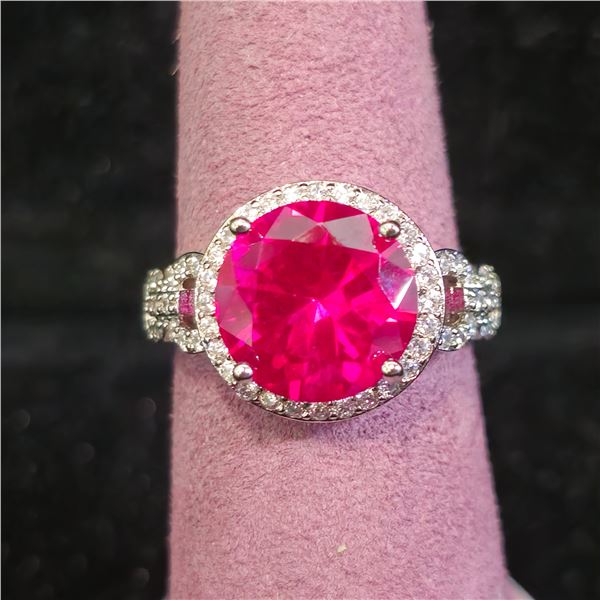 5 CT MOISSANITE LAB RING: SIZE 7