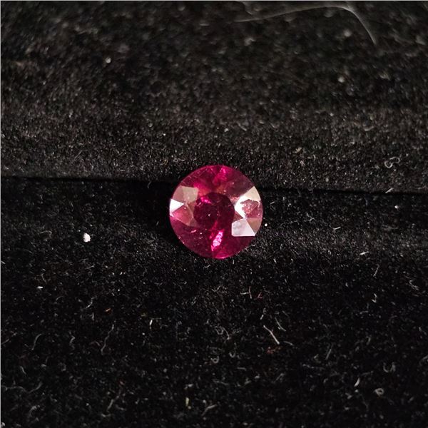 1.75CT SEMI-ROUND NATURAL PURPLISH PINK MADAGASCAR RHODOLITE GARNET GEMSTONE: