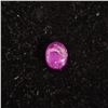 Image 1 : 2.11CT OVAL NATURAL UNHEATED GUINEA PURPLISH RED 6 RAY STAR RUBY GEMSTONE