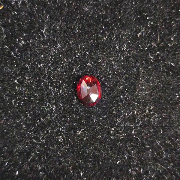 2.02CT 8.7MM X 6.8MM OVAL NATURAL REDDISH ORANGE MADAGASCAR GARNET GEMSTONE