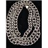 Image 1 : SILVER(15.15G), HOLLOW STYLE RHODIUM PLATED ITALIAN CHAIN 20", SUGGESTED RETAIL VALUE $380