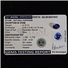Image 1 : 4.7CT ROUND CUT NATURAL HEATED BLUE SAPPHIRE WITH AGSL REPORT: 8.80MM X 8.80MM X 6.10MM