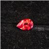 Image 2 : 5.20CT PEAR CUT NATURAL HEATED ORANGE SAPPHIRE WITH AGSL REPORT: 12.7MM X 8.8MM X 5.5MM