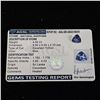 Image 1 : 4CT TRILLION CUT NATURAL HEATED BLUE SAPPHIRE WITH AGSL REPORT: 9.9MM X 9.9MM X 5.7MM