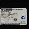 Image 3 : 4CT TRILLION CUT NATURAL HEATED BLUE SAPPHIRE WITH AGSL REPORT: 9.9MM X 9.9MM X 5.7MM