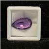 Image 2 : 8,70CT PEAR CUT NATURAL ENHANCED VIOLET AMETHYST WITH GCL CERTIFICATE: 18.1MM X 10.9 X 6.9MM