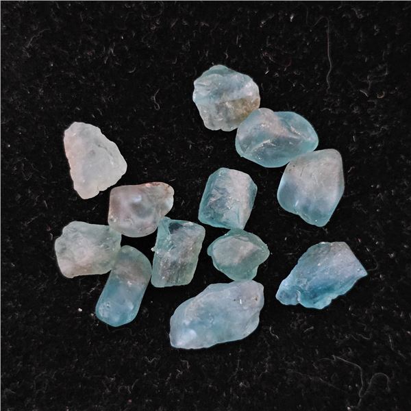 10CTW LOOSE NATURAL ROUGH APATITE CHIPS