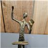Image 5 : BRUTALIST STYLE CAST BRONZE CONDUCTOR STATUE: APPROX. 11.5" TALL