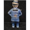 Image 3 : VINTAGE 6" TALL CAST IRON "MULLIGAN THE COP" PAINTED PIGGY BANK