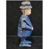 Image 4 : VINTAGE 6" TALL CAST IRON "MULLIGAN THE COP" PAINTED PIGGY BANK