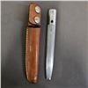 Image 2 : REHWAPPEN STAG HANDLE KNIFE, BROWNING STEEL SHARPENER & (2) FOLDING KNIVES