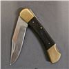 Image 8 : REHWAPPEN STAG HANDLE KNIFE, BROWNING STEEL SHARPENER & (2) FOLDING KNIVES