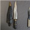 Image 3 : KUKRI KNIFE WITH LEATHER SHEATH, KRIS KNIFE WITH LEATHER SHEATH & THROWING KNIFE W/NO SHEATH