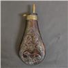 Image 2 : VINTAGE COPPER & BRASS BLACK POWDER FLASK & WINCHESTER ALL-BRASS SHOTSHELL CASING