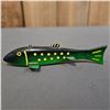 Image 3 : (3) VINTAGE WOOD FISHING LURES WITH METAL FINS
