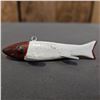 Image 4 : (3) VINTAGE WOOD FISHING LURES WITH METAL FINS