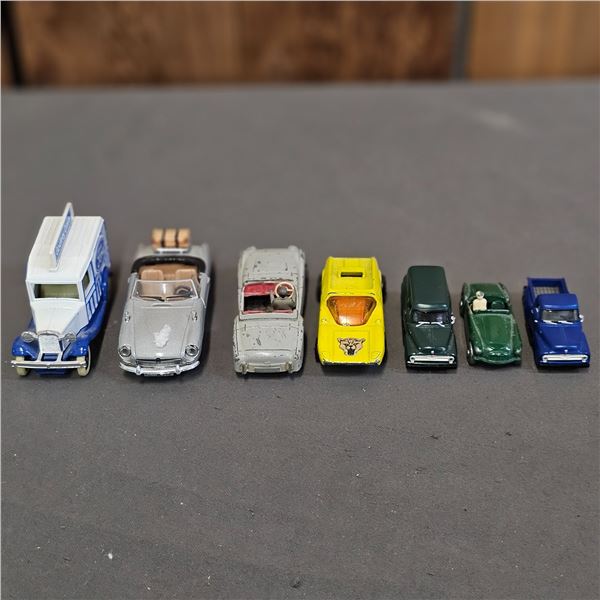 ASSORTED VINTAGE DIECAST & PLASTIC VEHICLES: LLEDO, SCHUCO, DINKY, MATCHBOX & MORE
