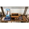 Image 5 : (3) SHELVES OF ASSORTED MODEL TRAINS & ACCESSORIES: TRAINS, TRACK, NCE POWER CAB STARTER SET & MORE
