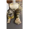 Image 2 : VINTAGE MILK GLASS ELECTRIC HURRICANE LAMP *CONVERTED FROM KEROSENE/CAN BE CONVERTED BACK/NO CAGE*