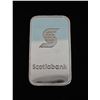 Image 2 : 1 OZ. .999 FINE SILVER SCOTIABANK BAR