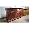 Image 2 : MEUBLES REGAZZI 4-DRAWER 2-DOOR CABINET WITH CHANGING TABLE PAD & EXTRA HARDWARE 58" X 20" X 34"