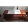 Image 3 : MEUBLES REGAZZI 4-DRAWER 2-DOOR CABINET WITH CHANGING TABLE PAD & EXTRA HARDWARE 58" X 20" X 34"