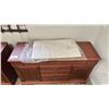 Image 3 : MEUBLES REGAZZI 4-DRAWER 2-DOOR CABINET WITH CHANGING TABLE PAD & EXTRA HARDWARE 58" X 20" X 34"