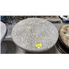 Image 2 : ROUND OUTDOOR PAINTED WOOD TABLE 40" X 30" (MINOR COSMETIC DAMAGE)