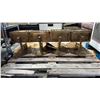 Image 2 : SET OF 4 METAL GAS WALL TORCHES/SCONCES