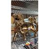 Image 3 : PAIR OF GOLD PAINTED FU DOG FIGURES