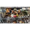 Image 1 : SHELF OF ASSORTED DECOR INCLUDING; CANDLES & HOLDERS, FAUX FLOWERS, INCENSE & MORE