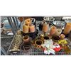 Image 2 : SHELF OF ASSORTED DECOR INCLUDING; CANDLES & HOLDERS, FAUX FLOWERS, INCENSE & MORE