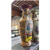 Image 2 : 2 PAINTED VASES 17"