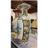 Image 3 : 2 PAINTED VASES 17"