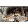 Image 2 : SHELF OF ASSORTED DECOR INCLUDING; BLANKETS, CUSHIONS, SCROLLS, BOOKS & MORE
