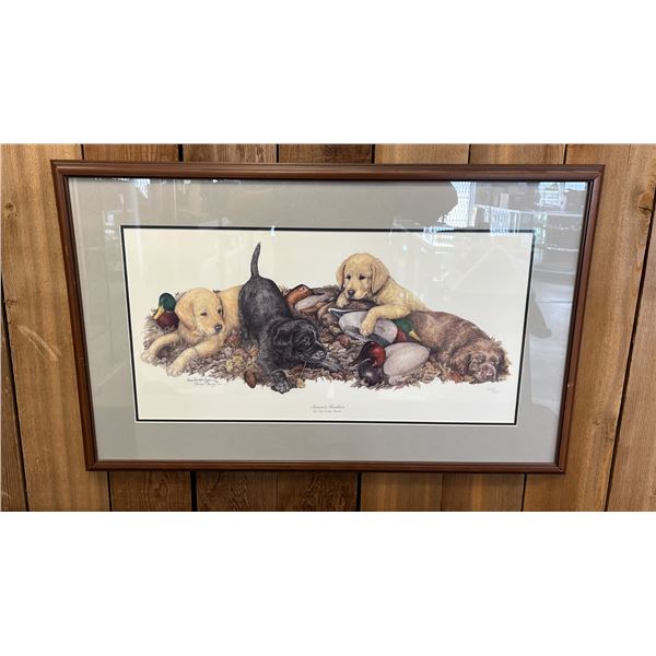 FRAMED SIGNED & DATED GARY SAVAGE INGRAM "SEASON'S ROOKIES" PRINT 5250/5300