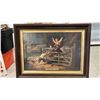Image 1 : VINTAGE FRAMED WILLIAM COLLINS "HAPPY AS A KING" PRINT